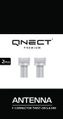 QNECT Antenna F-connector Twist-on for 5.6mm cable 2 pcs