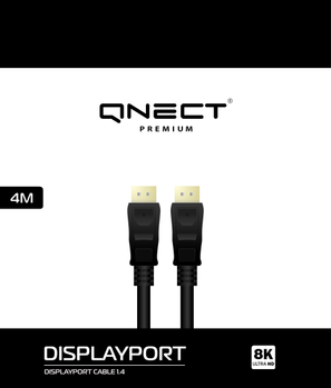 QNECT DisplayPort 1.4 male - male, 4m (101055)