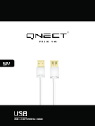 QNECT USB 2.0 Extension Cable A Male-A Female, 5m, White