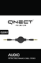 QNECT Minijack 3.5 male - 3.5 male retractable, 0.8m