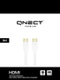 QNECT Premium High Speed HDMI w/Eth 4K UHD 18GB, 3m, Wht