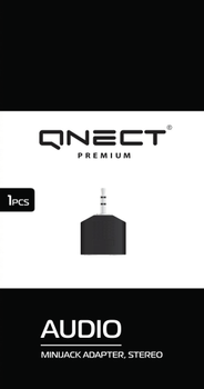 QNECT Adapter Minijack 2x3.5 female - 3.5 male (103374)