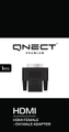 QNECT Adapter HDMI female - DVI-D 24+1 male