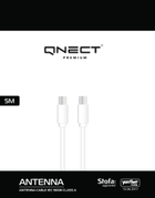 QNECT Antenna cable ClassA male-female fer YS 5m White