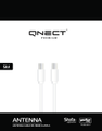 QNECT Antenna cable ClassA male-female fer YS 5m White