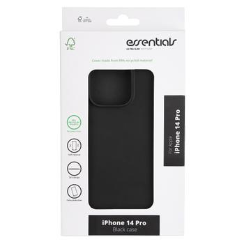 Essentials iPhone 14 Pro recycled TPU cover, black (1110956)