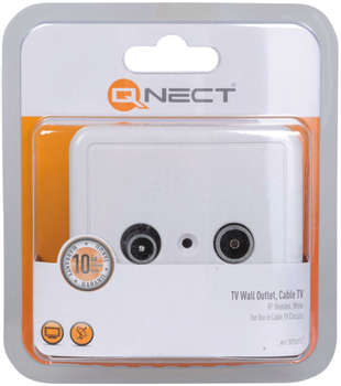 QNECT Antenne seriedåse TV/FM HF-tæt hvid - qty 1 (303692)