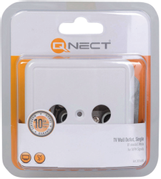 QNECT Antenne slutdåse TV/FM HF-tæt hvid - qty 1