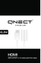 QNECT Adapter DisplayPort 1.4 male-HDMI female aud, 0.2m
