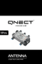 QNECT Antenna TV-splitter F-connector ClassA 1-in/4-out