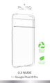 PURO Google Pixel 8 Pro 0.3 NUDE ultra slim TPU case, transparent