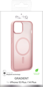 PURO iPhone 15 Plus cover GRADIENT, pink