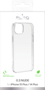 PURO iPhone 15 Plus 0.3 NUDE Ultra slim TPU case