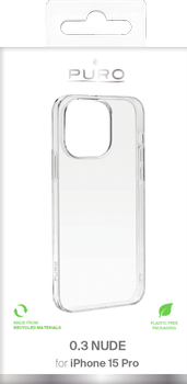 PURO iPhone 15 Pro 0.3 NUDE Ultra slim TPU case (PUIPC15P6103NUDETR)