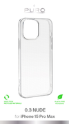 PURO iPhone 15 Pro Max 0.3 NUDE Ultra slim TPU case