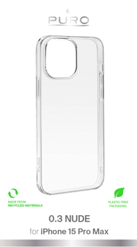 PURO iPhone 15 Pro Max 0.3 NUDE Ultra slim TPU case (PUIPC15P6703NUDETR)