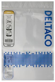 DELTACO Power cable IEC C14 - IEC C5, 2m, black (1902269)