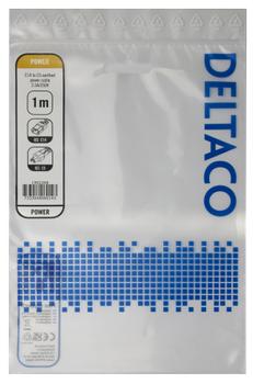 DELTACO Power cable IEC C14 - IEC C5, 1m, black (1902268)