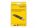 DELOCK Converter for M.2 NVMe PCIe or SATA SSD with USB 3.2 Gen 2