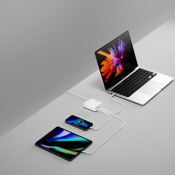 4smarts Charger GaN Flex Pro 140W 3 USB-C white (4S544140)