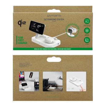 4smarts Qi2 Charging Station Trident white (4S540998)