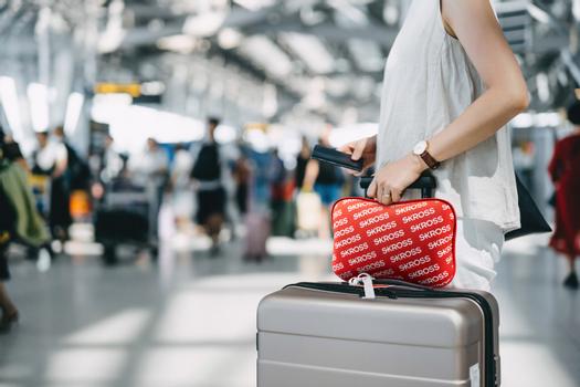 SKROSS Travel Pillow Mini - Red /Print (SKTA1001MIPSKCN)