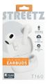 STREETZ T160 TWS earphones, white