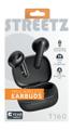 STREETZ T160 TWS earphones, black