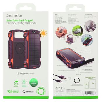 4smarts Solar Power Bank Rugged TitanPack UltiMag 20000mAh black (496560)
