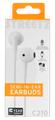 STREETZ C210 Semi-in-ear earphones, 3-button, USB-C, white