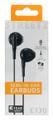 STREETZ E130 Semi-in-ear headset, answer button, 3.5mm, mic, black