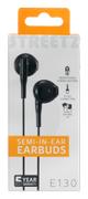 STREETZ E130 Semi-in-ear headset, answer button, 3.5mm, mic, black
