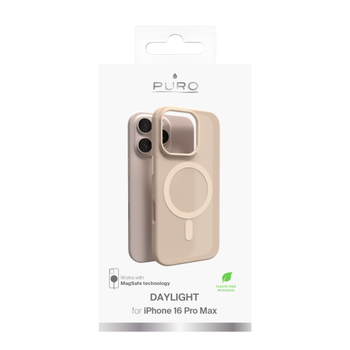 PURO iPhone 16 Pro Max silicone cover DAYLIGHT, semi-transp.,  bei (PUIPC16P67DAYLBEG)