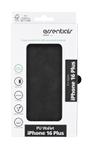 Essentials iPhone 16 Plus PU wallet, recycled, 3 cards, black (3052323)