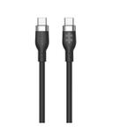 HYPER HyperJuice 1.5m Silicone USB-C to USB-C 60W Charging Cable - Black (HJ4011BKGL)