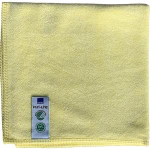 _ Rengøringsklud,  ABENA Puri-Line Soft, 32x32cm, gul, mikrofiber,  70% genanvendt (100000822703*10)