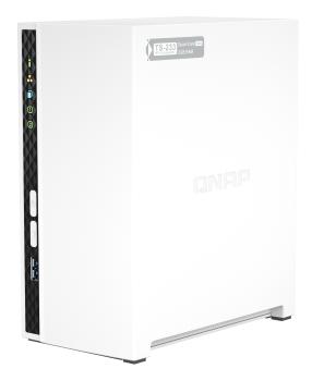 QNAP TS-233 - NAS server - 2 bays - SATA 6Gb/s - RAID 0, 1, JBOD - RAM 2 GB - Gigabit Ethernet - iSCSI support (TS-233)