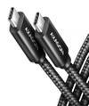 AXAGON BUCM4X-CM10AB NewGEN+ kabel USB-C &amp lt -&amp gt  USB-C, 1m, USB4 Gen 3×2, PD 240W 5A, 8K HD, ALU, oplet