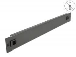 DELOCK 19? Network Cabinet Blind Cover tool free 1U black (66577)