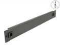 DELOCK 66577, Blind panel, Black, Metal, 1U, 48.3 cm (19"), 44.5 mm