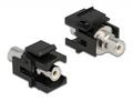 DELOCK Keystone Module RCA female > RCA female white / black