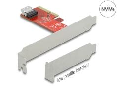 DELOCK PCI Express x4 Card to 1 x internal SFF-8654 4i NVMe - LP