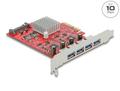 DELOCK PCI Express x4 Card to 4 x external SuperSpeed USB 10 Gbps