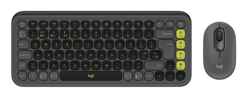 LOGITECH POP ICON COMBO MOUSE AND KB GRAPHITE - UK - INTNL-973 PERP (920-013112)