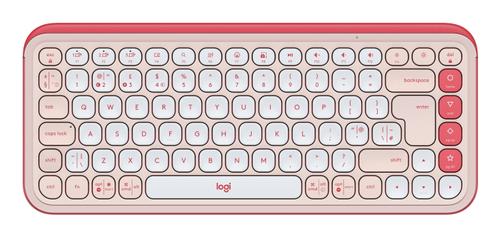 LOGITECH POP ICON KEYS KB ROSE - UK - INTNL-973 PERP (920-013152)