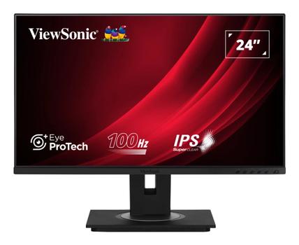 VIEWSONIC c VG2448a-2 - LED monitor - 24" (23.8" viewable) - 1920 x 1080 Full HD (1080p) @ 60 Hz - IPS - 250 cd/m² - 1000:1 - 5 ms - HDMI, VGA, DisplayPort - speakers (VG2448A-2)