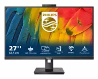 Philips 27" QHD IPS-skjerm,  USB-C-dokkingstasjon Popup-webkamera med Windows Hello (27B1U5601H/00)