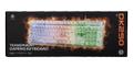 DELTACO DK250 Membrane keyboard in transparent design, Rainbow LED