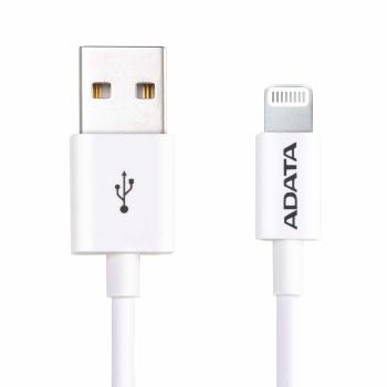 A-DATA USB->Lightning Ladekabel für Apple (A-to-LT) (White) retail (AMFIPL-1M-CWH)