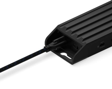 UNISYNK USB-C Cable for Pro AV Dock | Full featured | 140W PD | USB-C - USB-C | 3.1 Gen 2 | Braided | 3m | Black (10475)